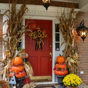 20 Thanksgiving Home Door Decoration Ideas | Interior Design Center ...
